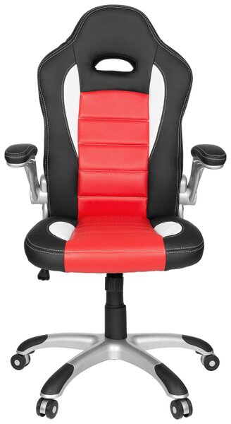 HERNÁ STOLIČKA, vzhľad kože, červená, čierna, biela MID.YOU - Online Only kancelárie, Online Only