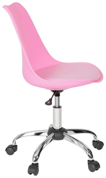OTOČNÁ STOLIČKA, vzhľad kože, pink MID.YOU - Online Only kancelárie, Online Only