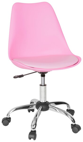 OTOČNÁ STOLIČKA, vzhľad kože, pink MID.YOU - Online Only kancelárie, Online Only
