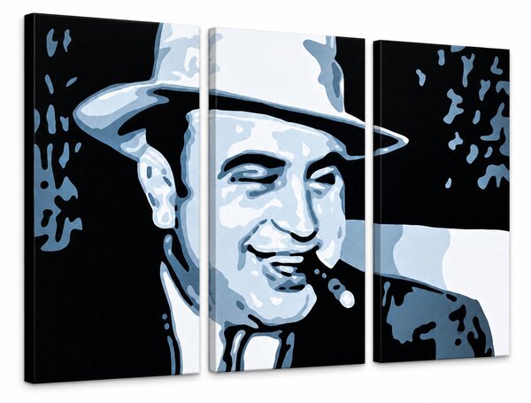 Ručne maľovaný POP Art obraz AL CAPONE | rôzne veľkosti - 60x40 cm