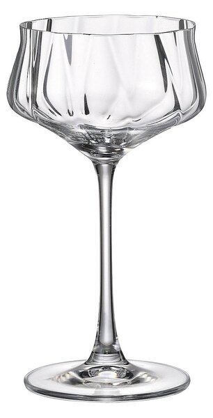 Crystal Bohemia Cettia optic poháre na martini 300 ml 6 ks