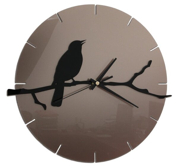 Moderné nástenné hodiny CLOCK-BIRD TORTORA tortora