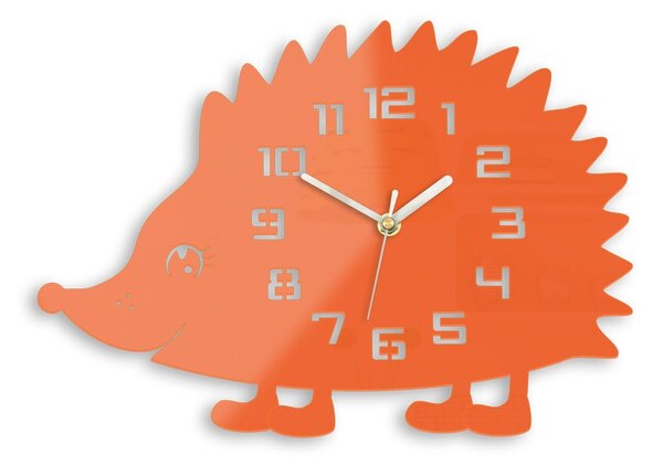 Moderné nástenné hodiny JEŽKO ORANGE orange