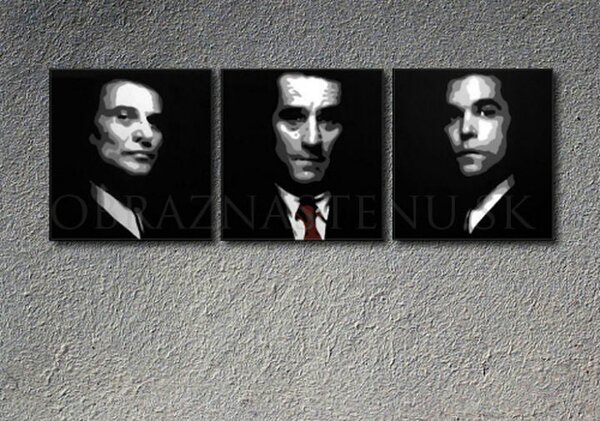 Ručne maľovaný POP Art obraz Goodfellas 150x50 cm