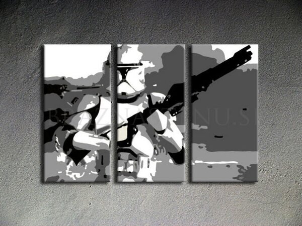 Ručne maľovaný POP Art obraz STAR WARS 90x60 cm