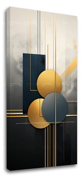 Set 2 obrazov Art Deco Elegancia — Svet v pohybe, Životná cesta - 2× 50×100 cm