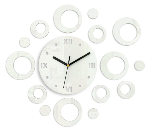 Moderné nástenné hodiny RINGS WHITE white