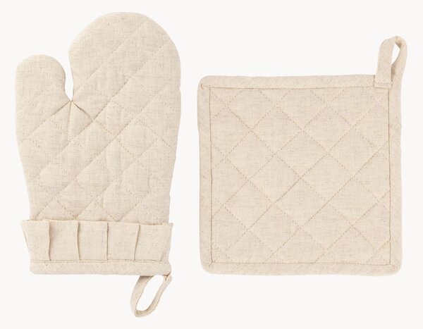Kuchynská rukavica a chňapka Chambray, 2 ks