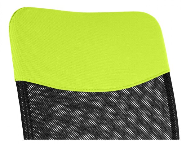 Detská stolička Neoseat TEENAGE — látka, čierna / reflexná zelená