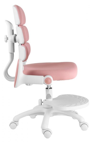 Detská rastúca stolička Neoseat KIDDY THREE — látka, ružová