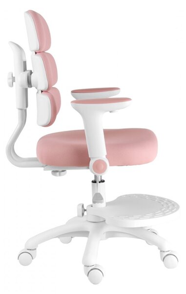 Detská rastúca stolička Neoseat KIDDY THREE — látka, ružová