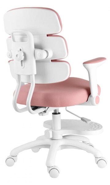 Detská rastúca stolička Neoseat KIDDY THREE — látka, ružová