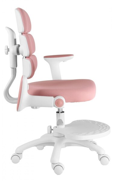Detská rastúca stolička Neoseat KIDDY THREE — látka, ružová