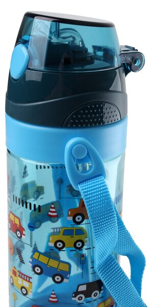 Detská fľaša na pitie so slamkou TORO 550ml MIX motívov