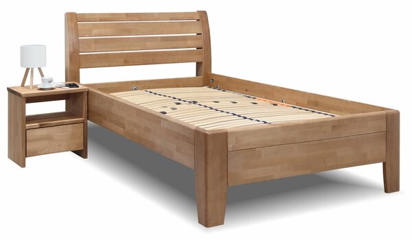 Jednolôžková posteľ z masívu CONCEPTA, 120x200, masív buk