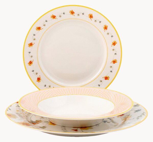Porcelánová súprava riadu Amelie, 18 ks
