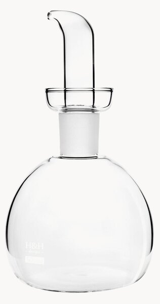Okrúhla fľaša na olej z borosilikátového skla Pure, 125 ml