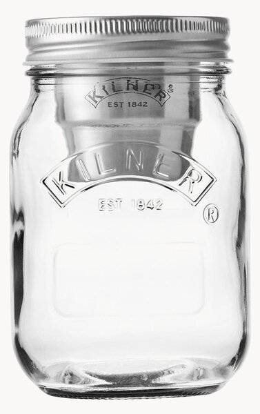 Sklenená úložná dóza's držiakom na dochucovadlá Kilner, 0,5 l