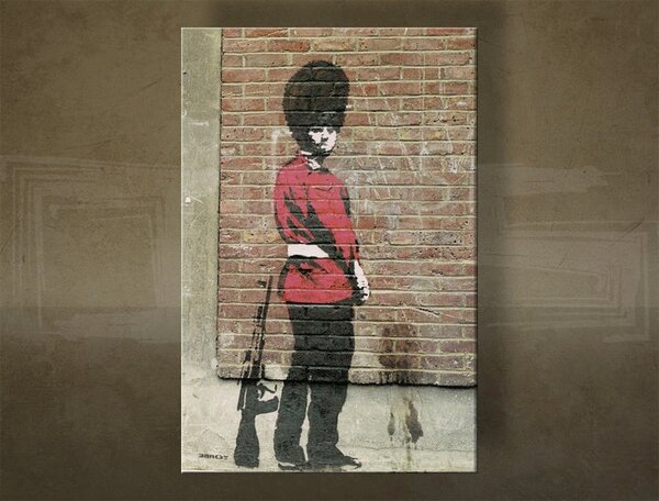 Obraz na plátne Street ART – Banksy - 20x30 cm