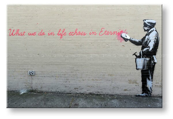 Obraz na plátne Street ART – Banksy 30x40 cm