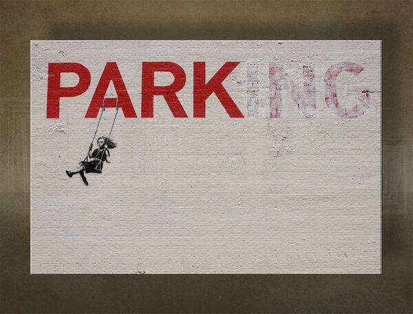 Obraz na plátne Street ART – Banksy - 20x30 cm