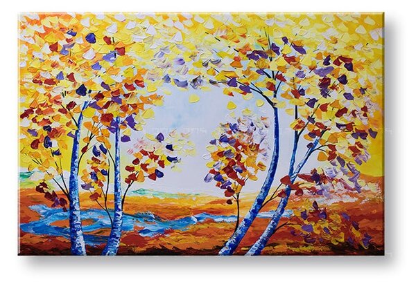 Autorská reprodukcia na plátne STROMY - 45x30 cm