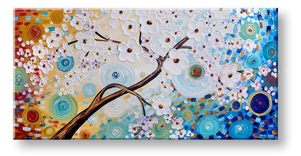 Autorská reprodukcia na plátne STROM - 100x50 cm