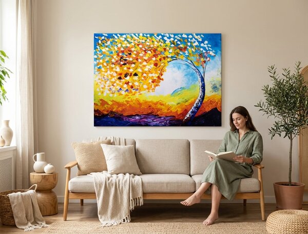 Autorská reprodukcia na plátne STROMY - 40x30 cm