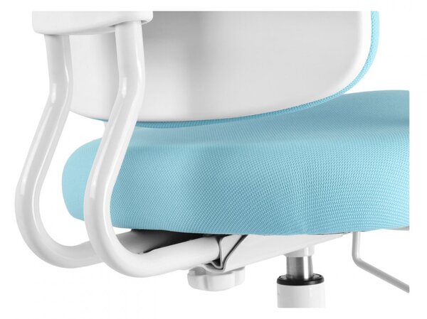 Detská rastúca stolička Neoseat KIDDY THREE — látka, prateľný poťah, modrá