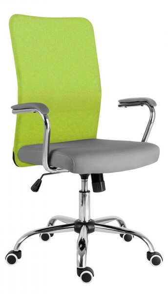 Detská stolička MOON - látka, viac farieb sivo-reflexná zelená