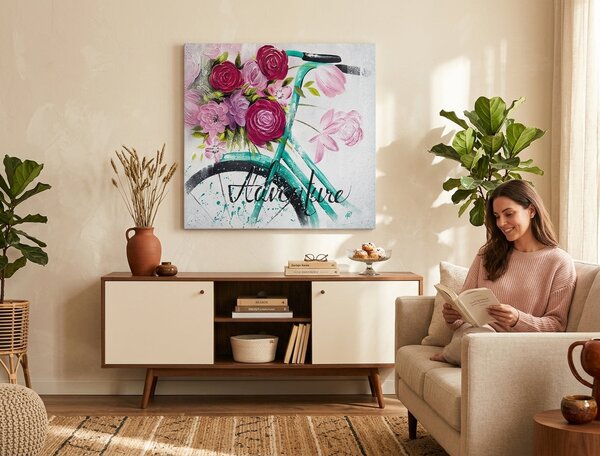 Obraz na plátne KVETY 1 dielny - 55x50 cm