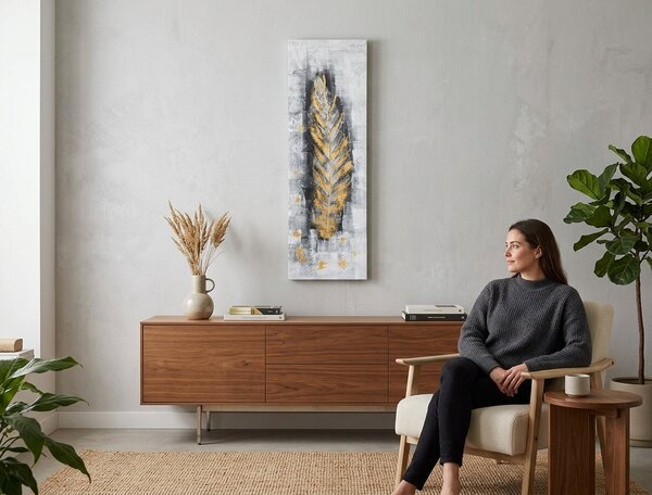 Obraz na plátne LIST - 40x120 cm