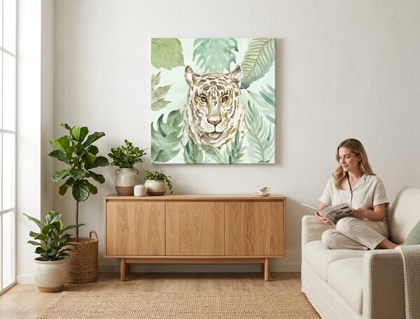 Obraz na plátne LEOPARD - 50x50 cm