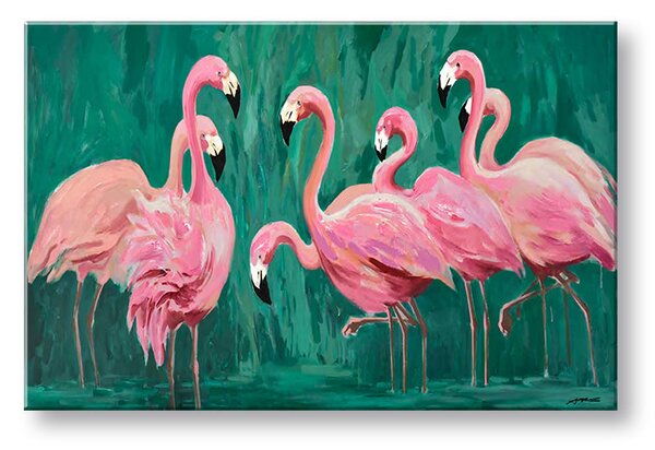 Obraz na plátne PLAMENIAKY - 100x50 cm
