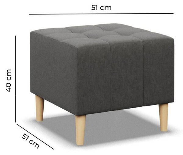 Malá taburetka OSLO Sivá