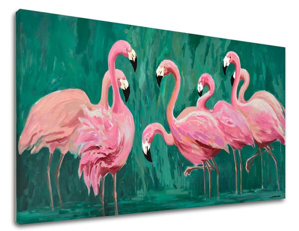 Obraz na plátne PLAMENIAKY - 100x50 cm