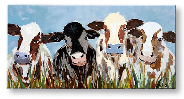 Obraz na plátne KRAVY - 80x40 cm