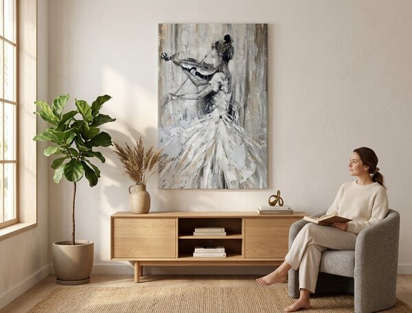 Obraz na plátne HUSLISTKA - 40x60 cm