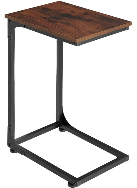 Tectake 404455 odkladací stolík erie 40x30x63cm - industriálne drevo tmavé, rustikálne