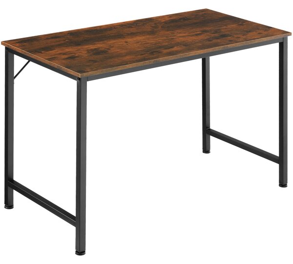Tectake 404461 písací stôl jenkins - industriálne drevo tmavé, rustikálne, 120 cm