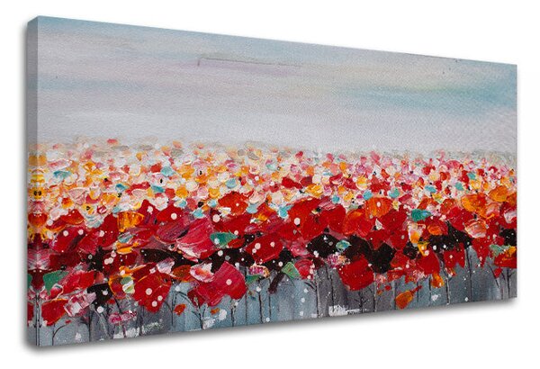 Obraz na plátne KVETY - 80x40 cm
