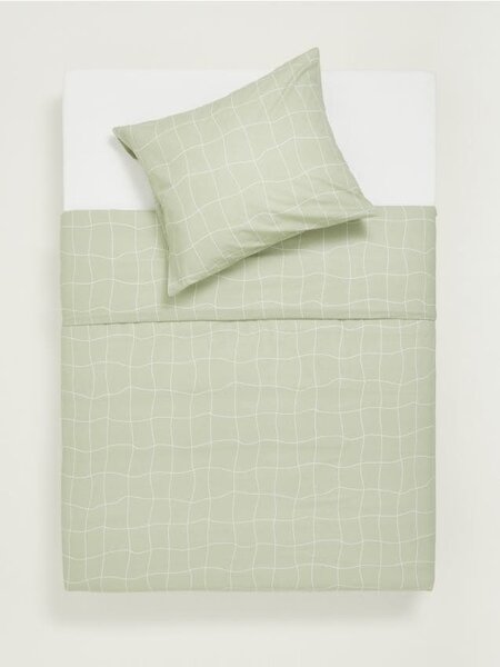 Sinsay - Bavlnená posteľná súprava - bledotyrkysová