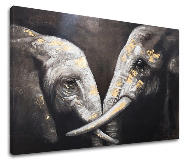 Obraz na plátne SLONY - 60x40 cm