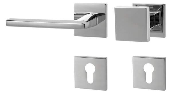 MPK - PRIMA - HR SQ6 madlo/kľučka ľavá Chróm lesklý