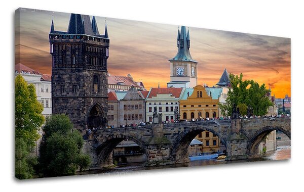 Obraz na stenu Panoráma MESTO PRAHA - 30x60 cm