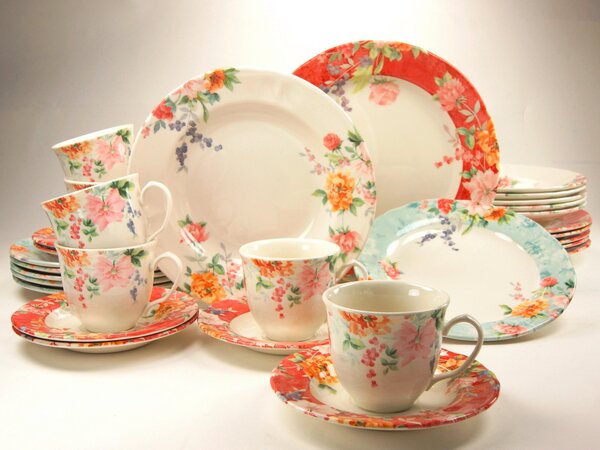 KOMBINOVANÝ SERVIS Crimson 30-dielne Creatable - Online Only bytové doplnky, Online Only