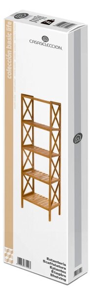 Bambusový kúpeľňový regál v prírodnej farbe 36,5x153 cm - Casa Selección