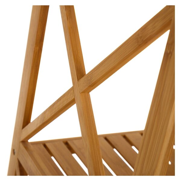 Bambusový kúpeľňový regál v prírodnej farbe 36,5x153 cm - Casa Selección