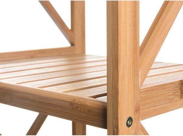 Bambusový kúpeľňový regál v prírodnej farbe 36,5x153 cm - Casa Selección