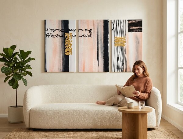 Autorská reprodukcia na plátne ABSTRAKT - 60x35 cm